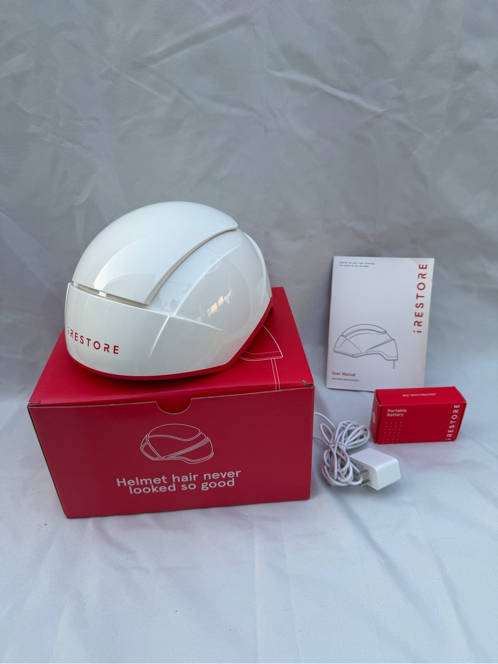 iRestore ID-505 White Laser Hair Growth Helmet - Women Hair Treatment